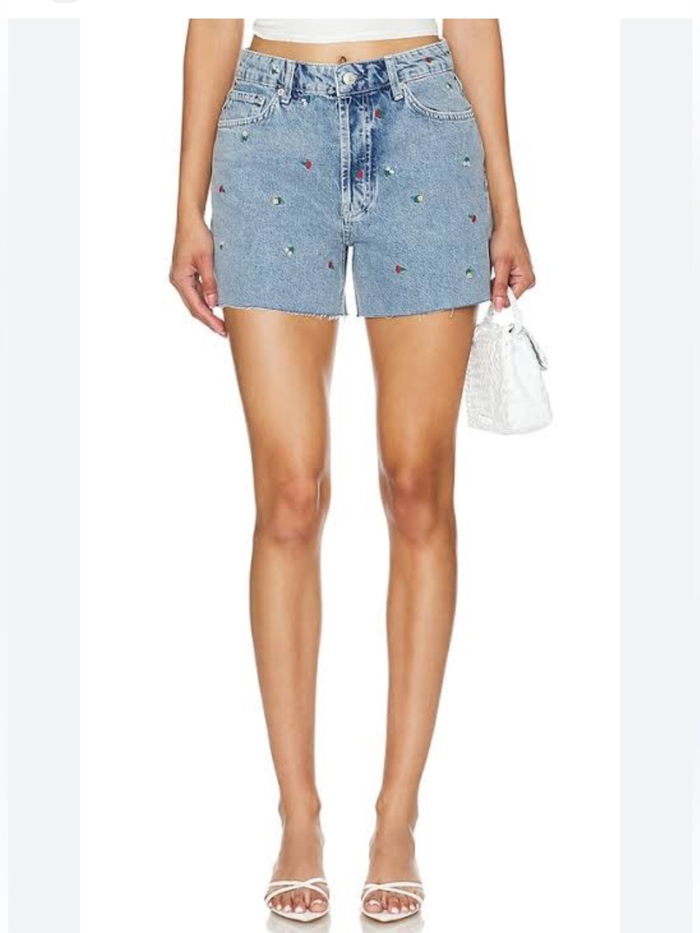Rails Light Blue flower field denim shorts zuma size 28 women’s vintage shorts